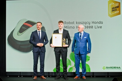 Robot Honda Miimo 3000 Live wyróżniony Złotym Medalem oraz Grand Prix Międzynarodowych Targów Ogrodnictwa i Architektury Zieleni Gardenia 2022.